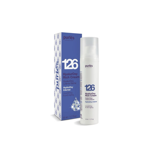 Purles 126 Гіалуроновий крем зволожуючий живильний HyalurOxy Rich Cream 50ml