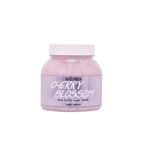 HOLLYSKIN Цукровий скраб з олією ши і перлітом Cherry Blossom 300ml/350g