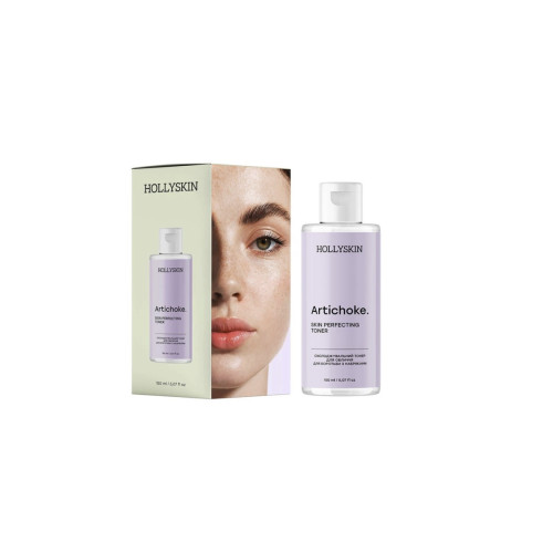 HOLLYSKIN Охолоджувальний тонер для обличчя для боротьби з набряками Artichoke. Skin Rerfecting Toner 150мл