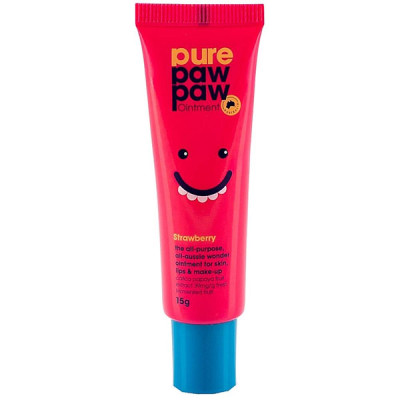 Pure Paw Paw Відновлюючий бальзам з ароматом "Полуничний смузі" Strawberry 15g Pure Paw Paw Відновлюючий бальзам з ароматом "Полуничний смузі" Strawberry 15g