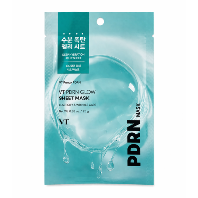 VT COSMETICS Маска з PDRN для інтенсивного відновлення, зволоження та сяйва шкіри PDRN GLOW MASK 25g 