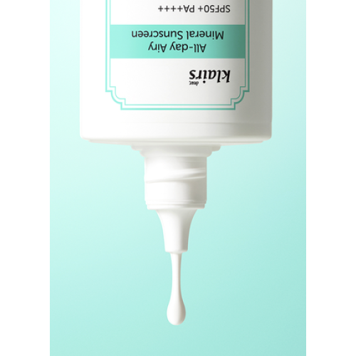 DEAR KLAIRS М’який мінеральний сонцезахисний крем All-day Airy Mineral Sunscreen SPF 50+ PA++++ 60 г