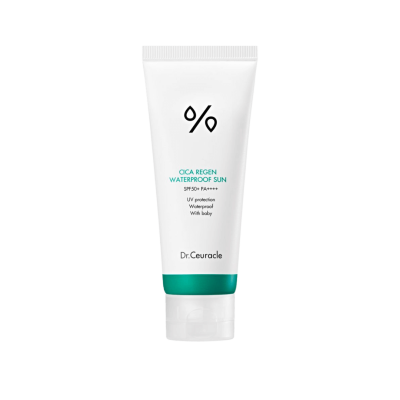 Dr. Ceuracle Водостійкий сонцезахисний крем на сучасних хімічних фільтрах SPF 50  Cica Regen Waterproof Sun 100мл