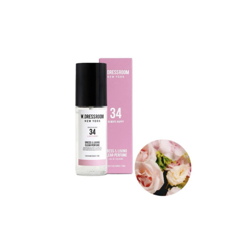W.DRESSROOM Ніжний аромат для одягу та оселі Dress & Living Clear Perfume No.34 Always Happy 70 мл