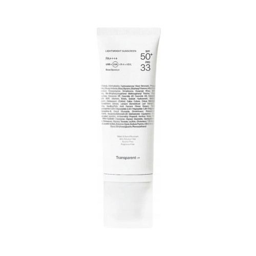 Transparent-Lab Легкий сонцезахисний крем SPF50 Lightweight Sunscreen 100 ml