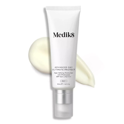 Medik8 Антивіковий зволожувальний сонцезахисний крем із фотоліазою SPF50+ Advanced Day Ultimate Protect 50ml Medik8 Антивіковий зволожувальний сонцезахисний крем із фотоліазою SPF50+ Advanced Day Ultimate Protect 50ml