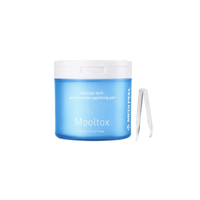 MEDI PEEL  Пілінг-пади для зволоження і очищення шкіри обличчя  Aqua Mooltox sparkling pad  70шт