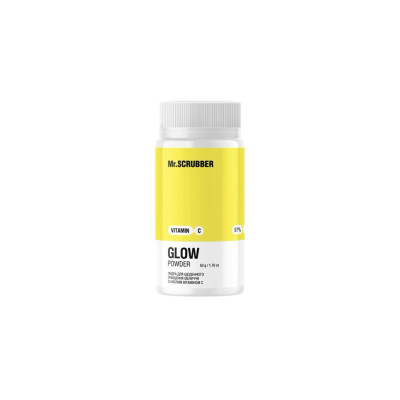 Mr.SCRUBBER Пудра для щоденного очищення обличчя Glow Vitamin C з кислим вітаміном С 50мл Mr.SCRUBBER Пудра для щоденного очищення обличчя Glow Vitamin C з кислим вітаміном С 50мл