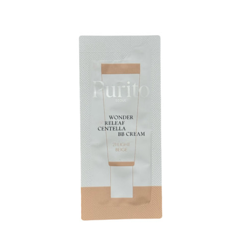 Purito Тестер BB-крем з екстрактом центелли Wonder Releaf Centella BB Cream 21 Light Beige 1 g