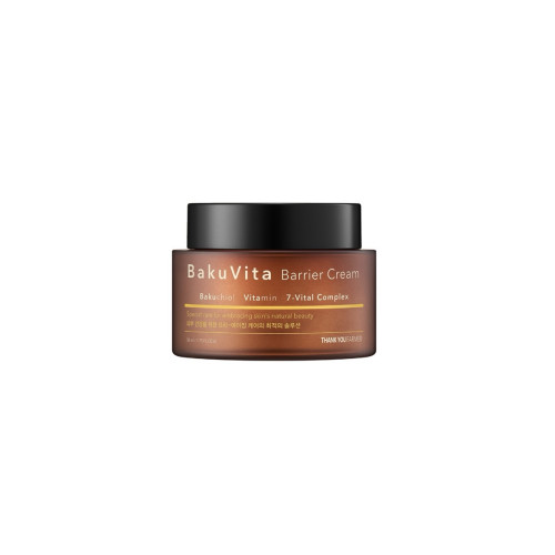 THANK YOU FARMER Зволожувальний крем з бакучіолом і вітамінами C та E  BakuVita Barrier Cream 50 ml
