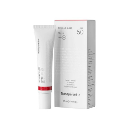 Transparent Lab Бальзам для губ з SPF 50 кольору вишня Tinted Lipgloss Cherry 15 ml Transparent Lab Бальзам для губ з SPF 50 кольору вишня Tinted Lipgloss Cherry 15 ml