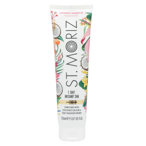  St Moriz Бронзатор з легким ефектом засмаги Shimmer 1 Day Tan Coconut Paradise, 150 мл