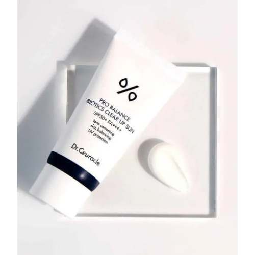 Dr. Ceuracle  Сонцезахисний освітлюючий крем з пробіотиками SPF 50 Pro Balance Biotics Clear Up Sun  50мл
