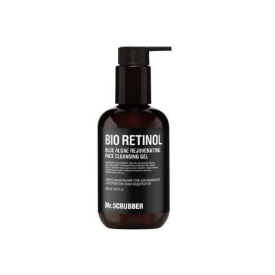 Mr.SCRUBBER Омолоджувальний гель для вмивання з екстрактом синіх водоростей Bio Retinol 200мл Mr.SCRUBBER Омолоджувальний гель для вмивання з екстрактом синіх водоростей Bio Retinol 200мл