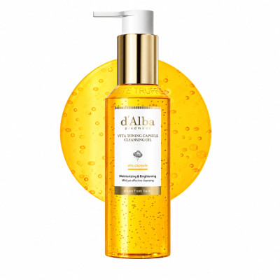 D'ALBA Очищувальна олія з вітамінними капсулами Vita Toning Capsule Cleansing Oil 150мл