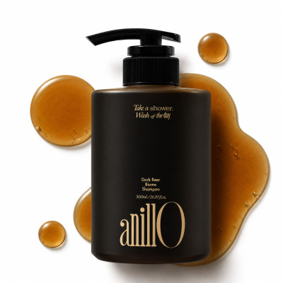 ANILLO Укріплюючий шампунь від випадіння волосся Dark Beer Biome Shampoo 500мл