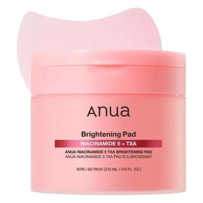 ANUA Освітлюючі тонер-педи з транексаміновою кислотою Niacinamide 5 TXA Brightening Pad 60шт / 210мл