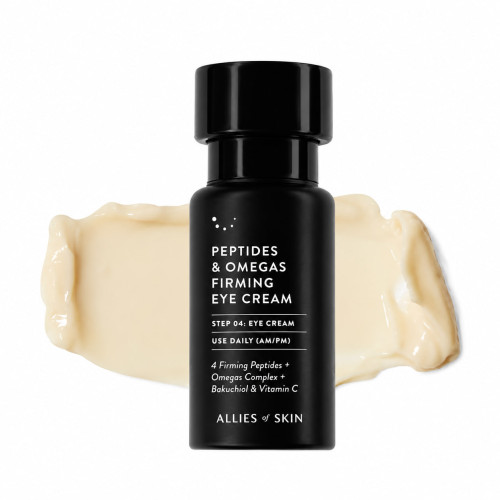 Allies of Skin Зміцнюючий крем для зони навколо очей  Peptides & Omegas Firming Eye Cream 15мл