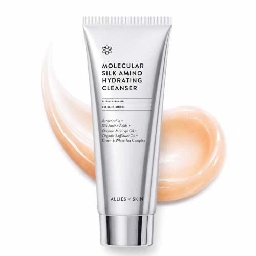 Allies of Skin Очищуючий засіб для обличчя Molecular Silk Amino Hydrating Cleanser 25ml