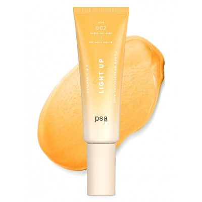 PSA Light up Vitamin C & E Flash Brightening Mask Освітлююча маска для обличчя з вітамінами С і Е 50мл PSA Light up Vitamin C & E Flash Brightening Mask Освітлююча маска для обличчя з вітамінами С і Е 50мл