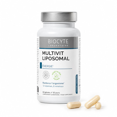 Biocyte 12 вітамінів та 8 мінералів Multivit Liposomal 60 капсул Biocyte 12 вітамінів та 8 мінералів Multivit Liposomal 60 капсул