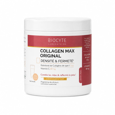 Biocyte Дієтична добавка 10г колагену з нейтральним смаком Collagen Max Original 198г