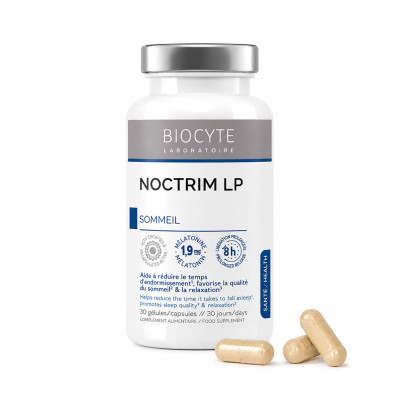 Biocyte Харчова добавка - покращує якість сну, 8-годинна форма Noctrim LP 30шт