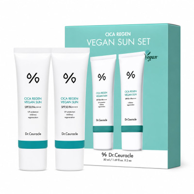 Dr.Ceuracle Набір сонцезахисних веганських кремів з центелою Cica Regen Vegun Sun Set Dr.Ceuracle Набір сонцезахисних веганських кремів з центелою Cica Regen Vegun Sun Set