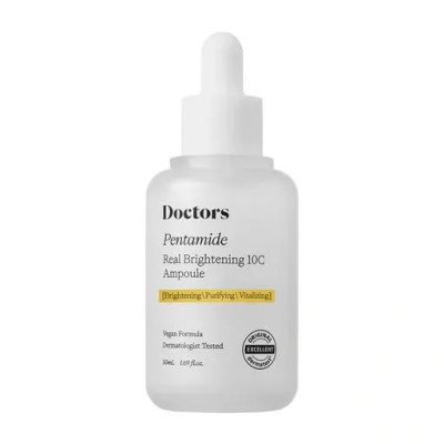 Doctors Сироватка для освітлення та рівного тону шкіри Pentamide Real Brightening 10C Ampoule 50мл Doctors Сироватка для освітлення та рівного тону шкіри Pentamide Real Brightening 10C Ampoule 50мл