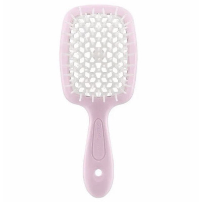 Janeke Щітка для волосся Superbrush Standart колір "рожевий з білим" в пластиковому пакуванні