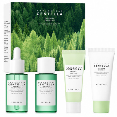 SKIN1004 Набір для заспокоєння проблемної шкіри та контролю себуму Madagascar Centella Tea-Trica Travel Kit
