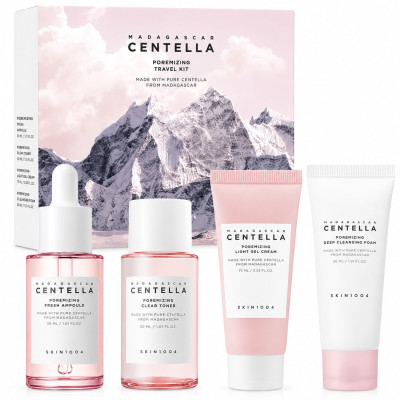 SKIN1004 Набір для звуження пор та комплексного догляду за шкірою Madagascar Centella Poremizing Travel Kit SKIN1004 Набір для звуження пор та комплексного догляду за шкірою Madagascar Centella Poremizing Travel Kit