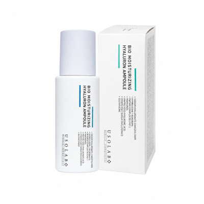 Usolab Зволожуюча, заспокійлива та омолоджуюча сироватка Bio Moisturizing Hyaluron Ampoule 50мл Usolab Зволожуюча, заспокійлива та омолоджуюча сироватка Bio Moisturizing Hyaluron Ampoule 50мл