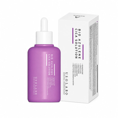 Usolab Заспокійлива та протизапальна кремова есенція Bio Azulene Cica Solution 120ml Usolab Заспокійлива та протизапальна кремова есенція Bio Azulene Cica Solution 120ml