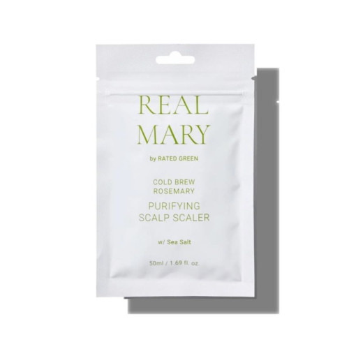 Rated Green Очищаюча маска для шкіри голови з морською сіллю Real Mary Cold Brewed Rosemary Purifying Scalp Scaler 50мл
