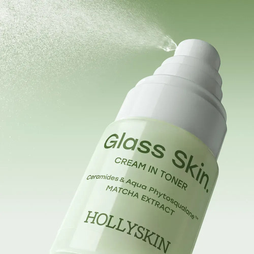 HOLLYSKIN Крем-тонер для обличчя Glass Skin. з церамідами та екстрактом матчі 50мл