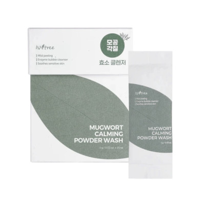 ISNTREE Ензимна пудра з полином для проблемної шкіри Mugwort Calming Powder Wash 1g
