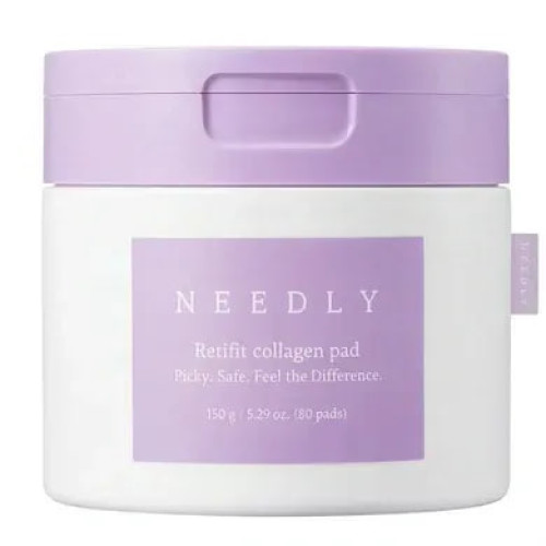 Needly Тонер-педи з колагеном для зволоження та пружності Retifit Collagen Pad 80шт