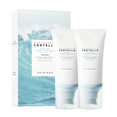 SKIN1004 Набір сонцезахисних сироваток для обличчя Centella Hyalu-Cica Water-Fit Sun Serum (Twin Pack) CPNP 50млx2шт