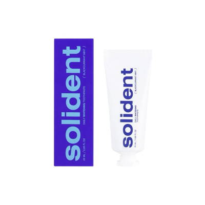 Solident Щоденна відбілювальна зубна паста Blackcurrant mint смородина-м'ята 25мл Solident Щоденна відбілювальна зубна паста Blackcurrant mint смородина-м'ята 25мл