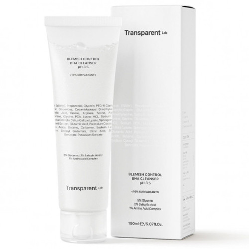 TRANSPARENT-LAB Очищаючий гель для шкіри, схильної до висипів  Blemish Control BHA Cleanser 150 мл