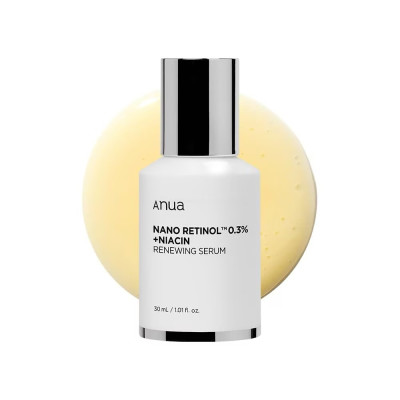 ANUA Активна сироватка з ніацинамідом та ретинолом Nano Retinol 0.3% + Niacin Renewing Serum 30 мл
