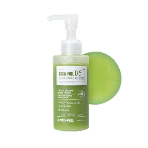 MEDI PEEL Киснева пінка для вмивання  Phyto Cica-Nol B5 AHA BHA Vitamin 02 Deep Cleanser 150мл