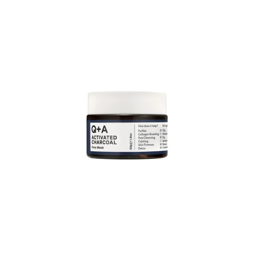 Q+A Маска для обличчя "детокс" з активованим угіллям Activated Charcoal Face Mask 50g