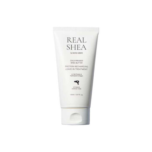 Rated Green Термозахисний відновлюючий крем для волосся з олією ши Real Shea Cold Pressed Shea Butter Leave-in Treatment 150мл