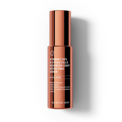 Allies of Skin Сироватка з вітаміном С та клітинами цитрусу Vitamin C 20% & Citrus Cells Advanced Firm & Glow Serum 30мл Allies of Skin Сироватка з вітаміном С та клітинами цитрусу Vitamin C 20% & Citrus Cells Advanced Firm & Glow Serum 30мл