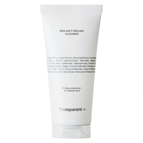 TRANSPARENT-LAB Очищуючий засіб для обличчя з ефектом пілінгу PHA Soft peeling cleanser 150 мл